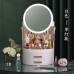 360° Cosmetic Storage Box with LED Light Goddess Mirror