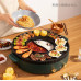 2-in-1 Electric Hotpot & Non-Stick BBQ Grill Pan
