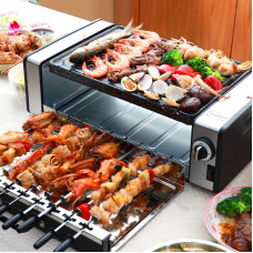 360° Automatic Rotate Smokeless Electric Grill 